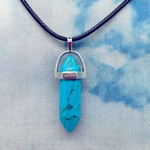 🩵Bohemian blue stone necklace🩵